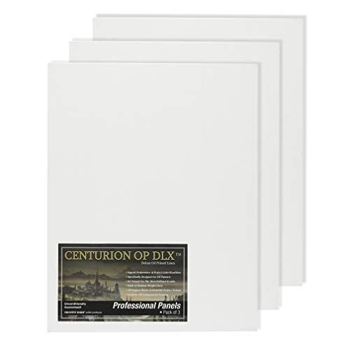 Centurion Deluxe Professional Oil Primed Linen Canvas Panels  18x243 Pack of Linen Canvases for Painting Artwork and More