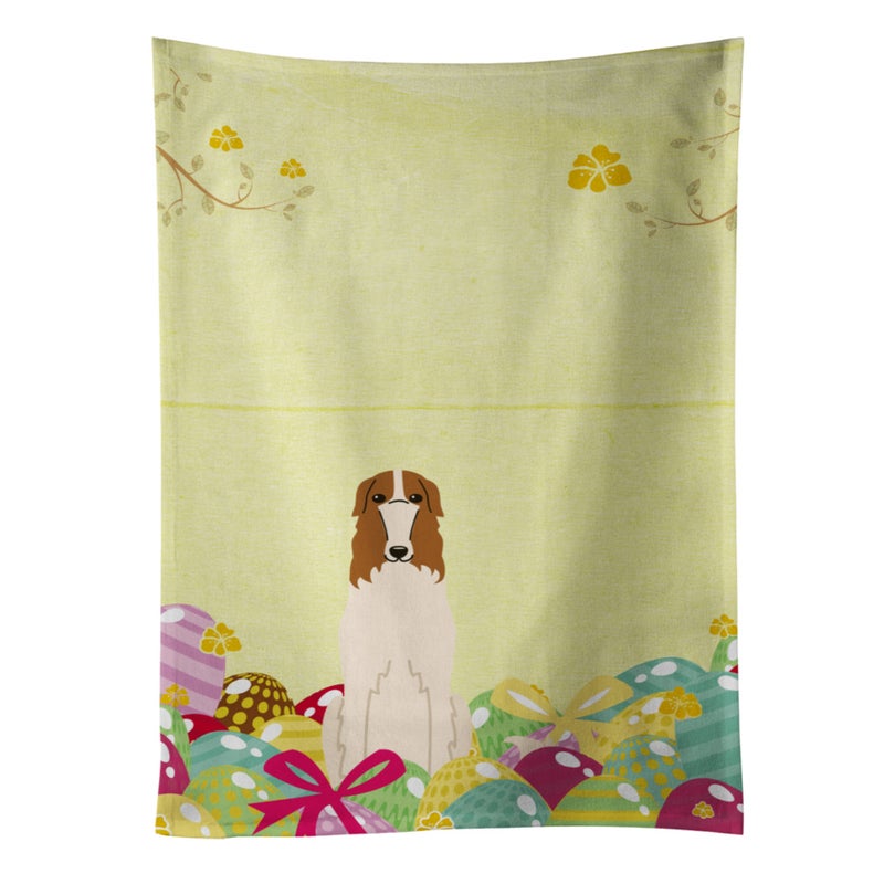 Caroline's Treasures ""Caroline's Treasures Easter Eggs Borzoi Kitchen Towel  Multicolor  25"""" x 15""""""