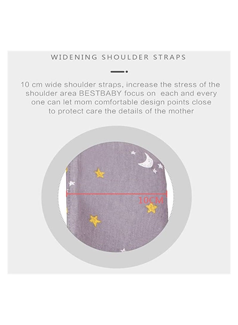 Y&D Baby Carrier, Ergonomic Adjustable Infant Front and Back Carrier for Newborn, Portable Cotton Soft Breathable Sling Toddlers 3 Months to Years Old (0-15KG), Grey  - Image 4