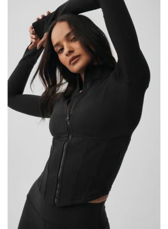 Alo Yoga Airbrush Corset Full Zip Jacket - Image 3