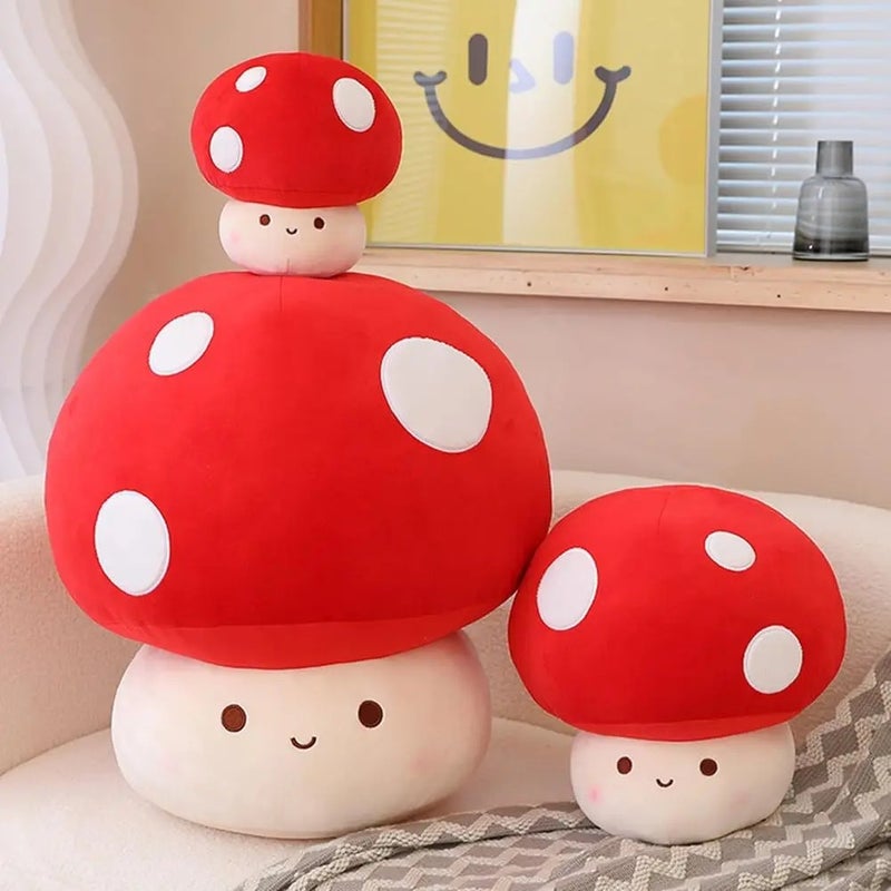 Y&D Personalized Small Size Cute Mushroom Plushie Soft Stuffed Mushroom Pillow Toy Washed Techniques for Stress Relief - Image 3
