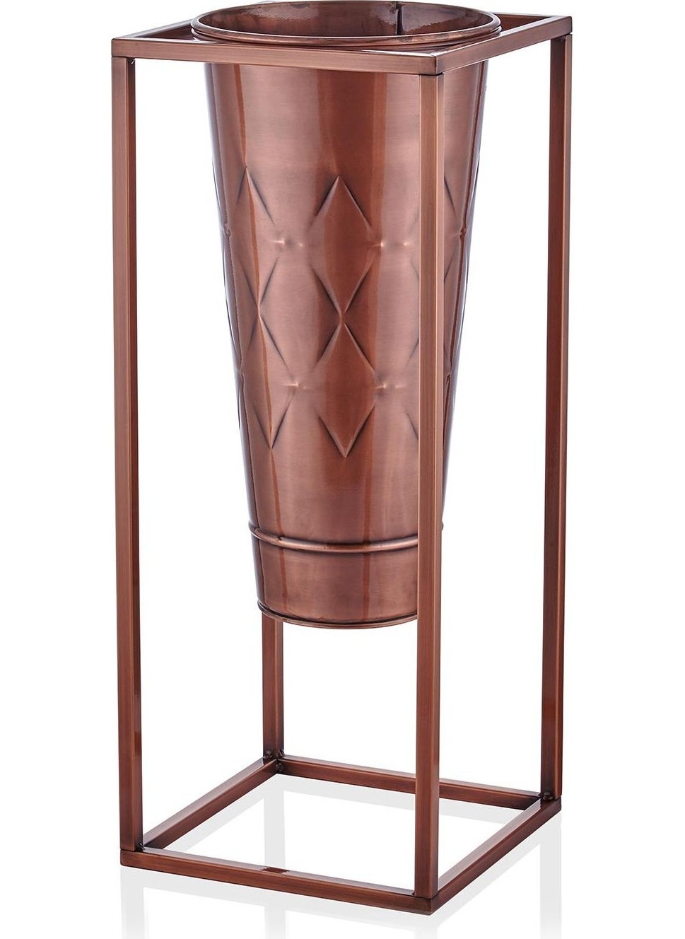 THE MIA Prism Vase & Flower Pot Copper Plated 70 x 30 x 30 cm  - Image 1