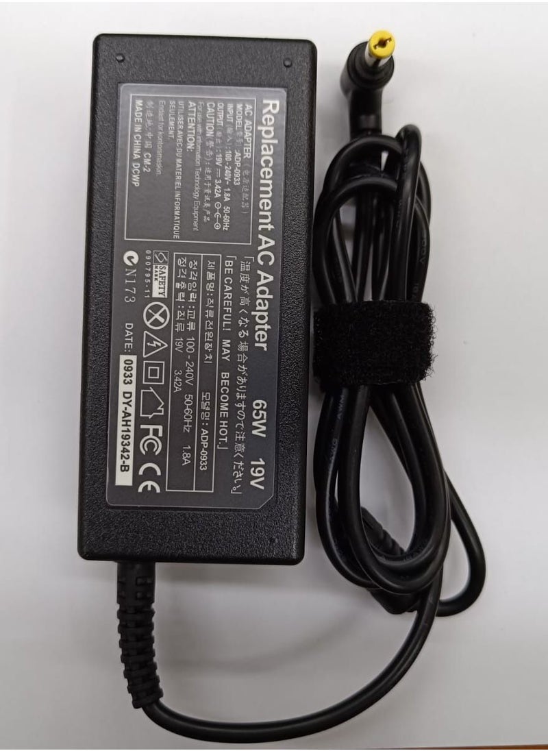 CS Acer 65W 19V 3.42A AC Power Adapter Power Supply Replacement  Compatible With For Acer Aspire Acer ES1-511 E1 E3 E3-111 E5 and More- 5.5x1.7mm  - Image 4