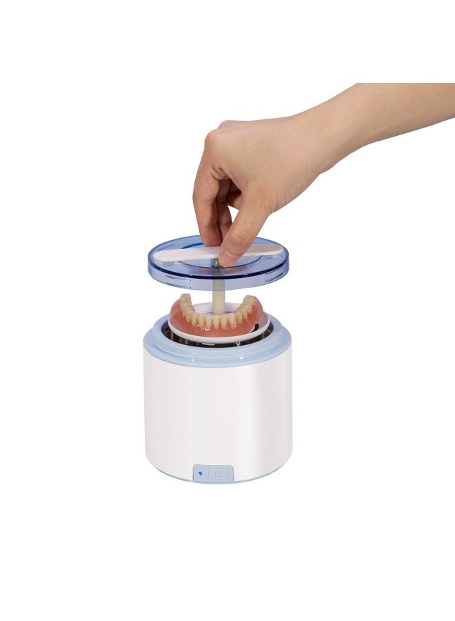 آي سونيك جهاز تنظيف أطقم الأسنان/المحاذاة/المثبتات المحمول DS180 لجميع أجهزة طب الأسنان وعلاج انقطاع النفس أثناء النوم، يعمل بتيار مستمر 12 فولت، تيار متردد 100-240 فولت في جميع أنحاء العالم - Image 2