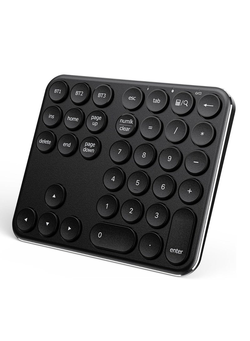 KP11 Bluetooth Number Pad - Portable Wireless 35-Key Aluminum Keypad, Rechargeable & Multi-Device Compatible for Laptop, Mac, iMac, Tablet, PC and Desktop - Image 1