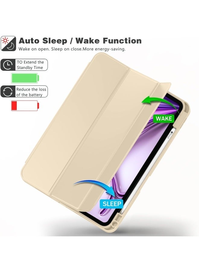 ELTRAZONE Gold iPad Air 13-Inch Case (M2 2024) with Pencil Holder - Smart Case Supporting Pencil Pro, USB-C, Touch ID, and Auto Wake/Sleep - Image 5