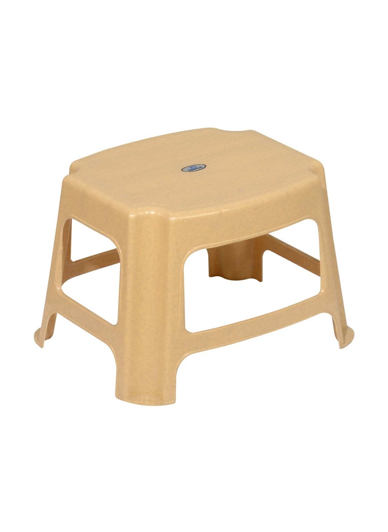 NILKAMAL Nilkamal STL05 Strong and Durable Plastic Seating Stool for Home | Bedroom | Bathroom | Kitchen | Living Room | Office | Adult | Kids | Garden Stool with high Load Capacity (Marble Beige)  - Image 4