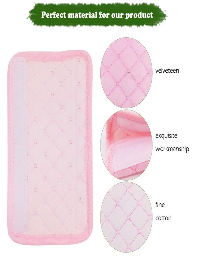 tecooller Car Seat Belt Cover Pad, 5 Pcs, Seatbelt Covers for Car Accessories, Soft Material, Car Seat Strap Pads, Pink 10.63 inches, Applicable for All Vehicles, Shoulder Cushion - Image 4