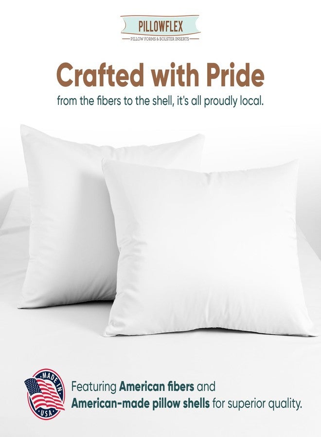 Pillowflex Synthetic Down Sleeping Pillows - Queen Size - Medium Firmness for Back, Side & Stomach Sleepers - Ideal for Queen Size Beds - Comfortable Pillow for Sleeping - 2 Pack - Image 4