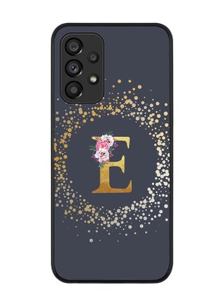 Rugged Black edge case for Samsung Galaxy A33 5G Slim fit Soft Case Flexible Rubber Edges Anti Drop TPU Gel Thin Cover - Custom Monogram Initial Letter Floral Pattern Alphabet - E (Grey ) - pzsku/Z66876639B01793A8A9F6Z/45/_/1665829315/bad5def9-87d8-4687-925d-5ef0735fd107
