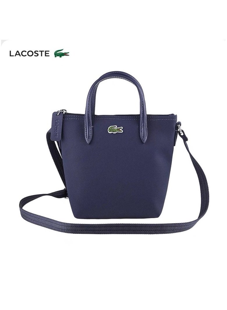 LACOSTE - CONCEPT SHOPPING CROSSOVER BAG XS 18 CM Dark Blue - Image 1