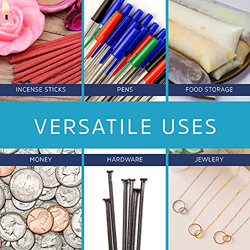 GPI 3" x 10" Long Zip Bags, 100 Pack, Clear Plastic Reclosable Zip Baggies, 2 Mil Thick, Resealable Poly Bags for Packaging Insence, Necklaces, Jewelry & Office Supplies. GPI - Image 4