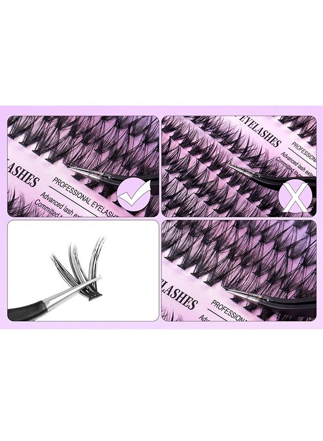 Generic 240 Pcs Lash Clusters Set Eyelash Extensions Wispy False Eyelashes 30D & 40D Lash Clusters DIY Eyelash Extensions Individual False Eyelashes for Women  - Image 4