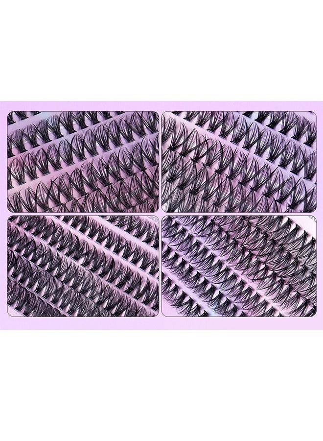Generic 240 Pcs Lash Clusters Set Eyelash Extensions Wispy False Eyelashes 30D & 40D Lash Clusters DIY Eyelash Extensions Individual False Eyelashes for Women  - Image 5