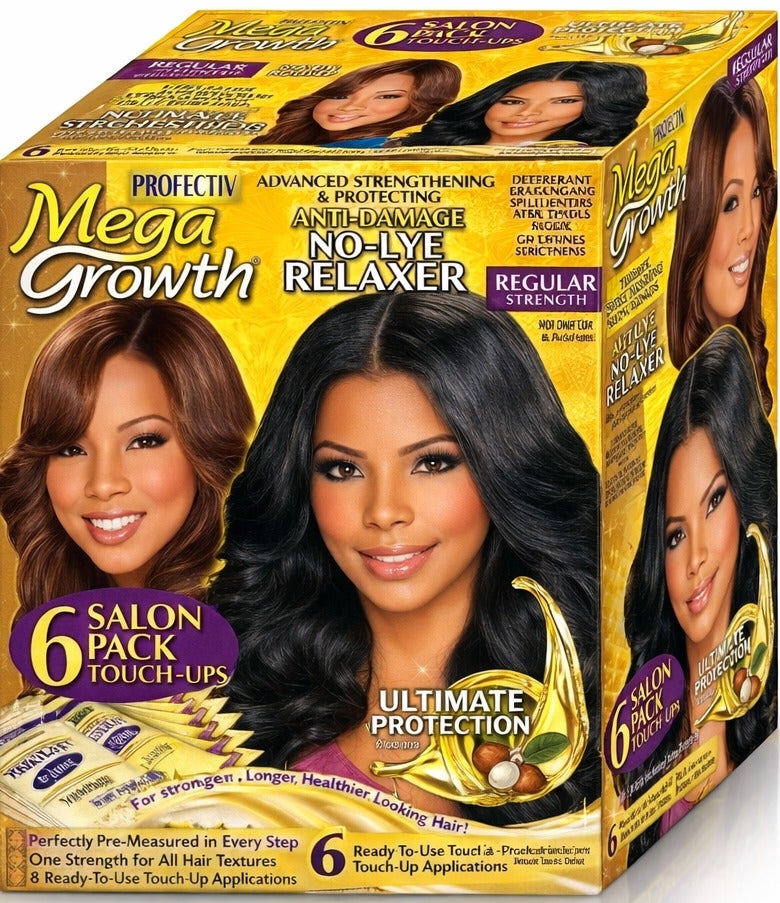 بروفكتيف ميجا جروث كريم فرد الشعر بدون لاي قوة عادية عبوة 6 استخدامات مع حماية فائقة