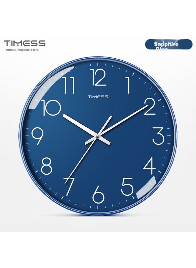 TIMESS Living Room Clock Household Clock Model Non-Perforated Simple Creative Wall-Mounted Quartz Clock 30Cm - Image 1