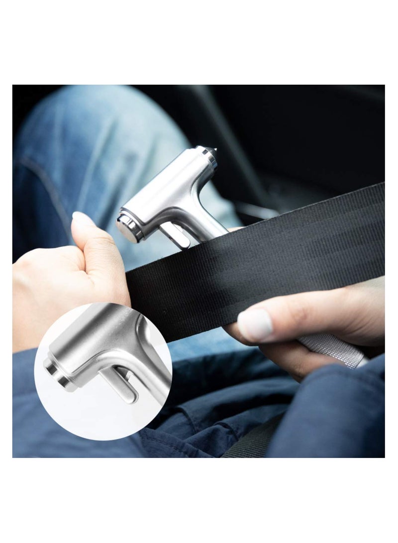 SYOSI Emergency Car Safety Hammer Kit, Car Window Breaker and Seatbelt Cutter Alloy Head Emergency Escape Tool Vehicle Safety Hammer Emergency Hammer Fireproof Escape Tool for Car Accidents - Image 2