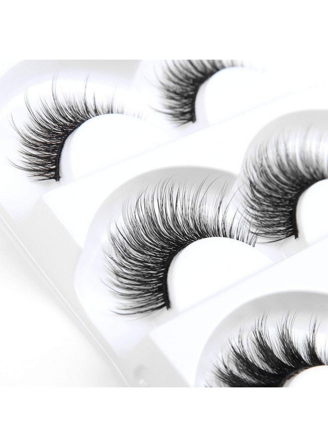 Eliace Fluffy Eyelashes 3D Mink Lashes Cat Eyes 15 Mixed Styles 15 Pairs Reusable Soft Fake Eyelashes Volume Strip Lashes Natural Look Wispies & Big False Eyelashes Pack - with False Lashes Tweezers - Image 4