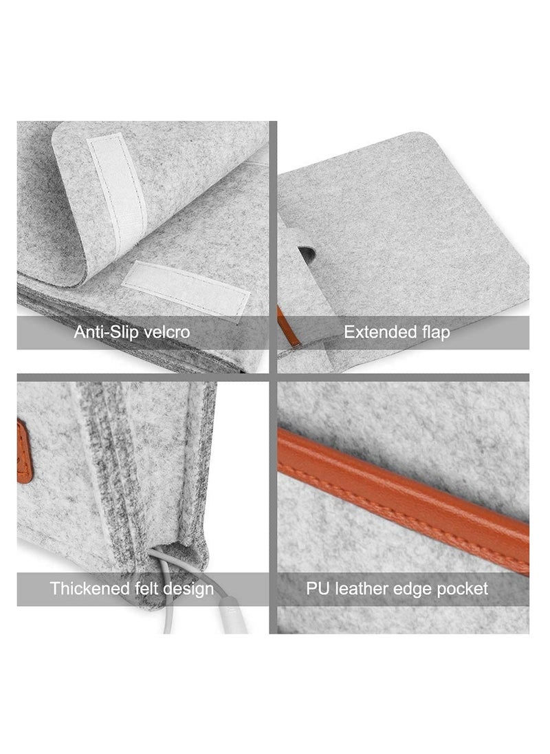 KASTWAVE Felt Bedside Hanging Storage Bag, Anti-Slip Sofa Book Organizer, Home Newspaper Holder, Roomly Enough with One Main Pocket and 3 Small Pockets  - Image 2