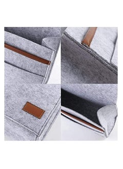 KASTWAVE Felt Bedside Hanging Storage Bag, Anti-Slip Sofa Book Organizer, Home Newspaper Holder, Roomly Enough with One Main Pocket and 3 Small Pockets  - Image 5