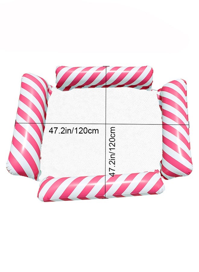 TodyJeyHo Inflatable Pool Float Chair Lounge for Floating, Inflatable Pool Float Hammock, Multi-Purpose Water Hammock with Arm, Inflatables Pool Rafts Bed for Swimming Pool Beach Sea - Image 2