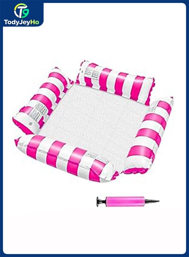TodyJeyHo Inflatable Pool Float Chair Lounge for Floating, Inflatable Pool Float Hammock, Multi-Purpose Water Hammock with Arm, Inflatables Pool Rafts Bed for Swimming Pool Beach Sea - Image 1