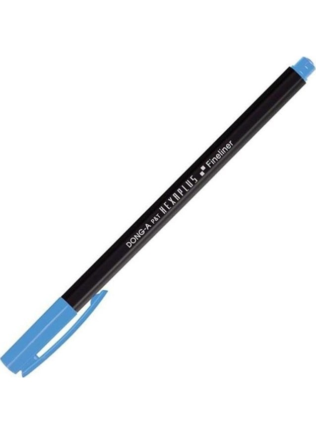 Dong-A Hexaplus Fineliner No:08 Yellow Orange Fiber Tip Pen 