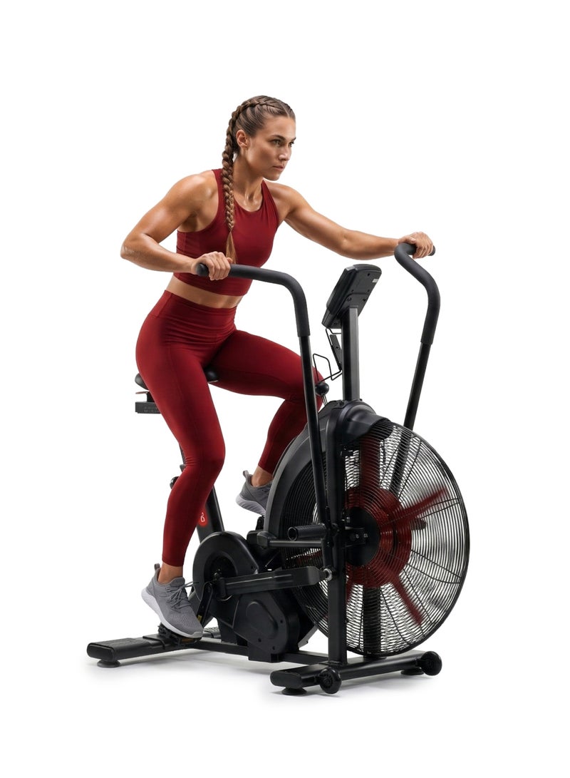 Sparnod Fitness دراجة هوائية تجارية سبارنوود فيتنس SAB-12 – حزام مغناطيسي ونظام قيادة سلسلة، 216 برنامج، وحدة تحكم فترات، مقعد مريح قابل للتعديل، مستشعر معدل ضربات القلب، إطار فولاذي ثقيل، سعة 150 كجم - Image 1