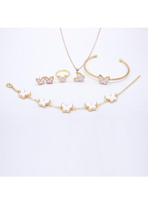 Cdd Butterfly Bracelet Five-piece Set Of Four-leaf Clover Necklace 202 New Explosions
