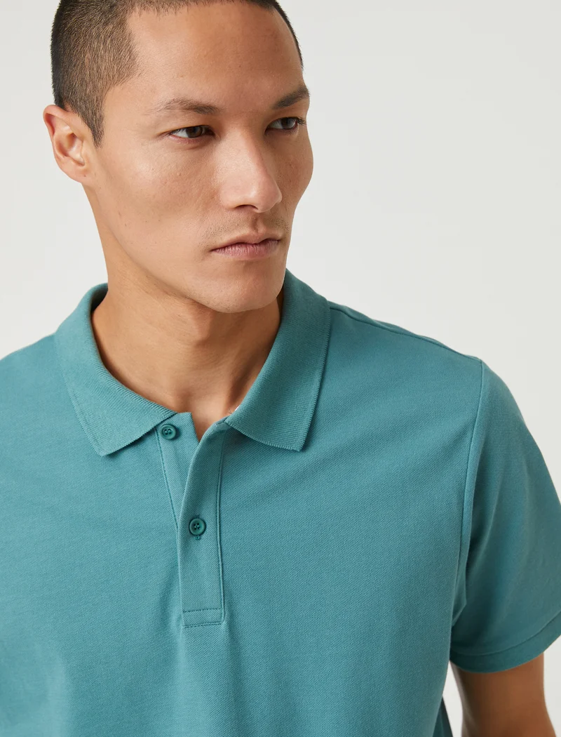 كوتون Koton | Solid Slim Fit Polo T-Shirt |