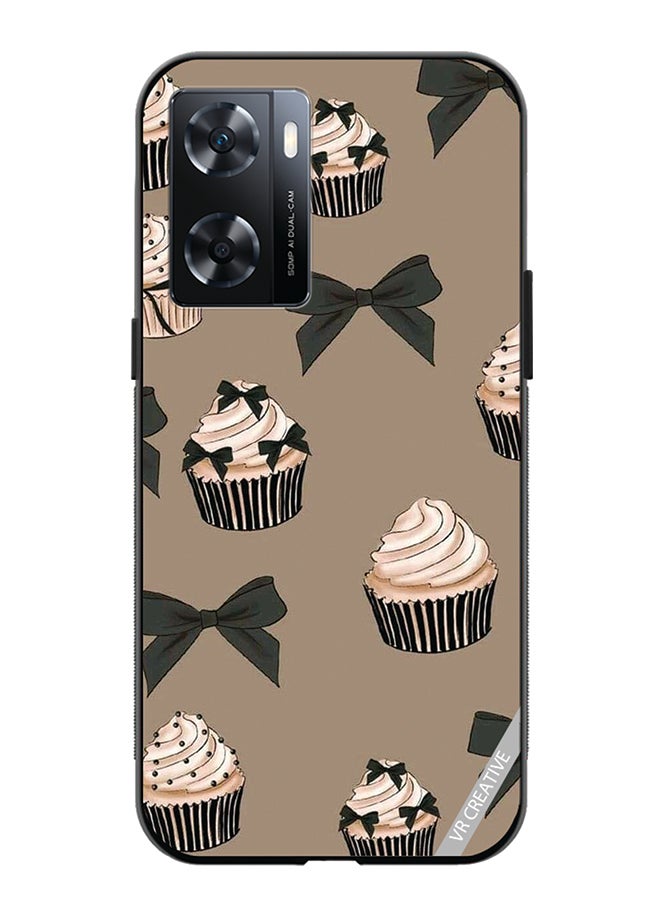 VR CREATIVE Protective Case Cover For Oppo A57/A77s Cupcakes Design Multicolour - Image 1