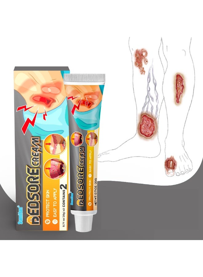 Culurfu Professional Bedsore Repair Cream 20g - Fast Penetrating Herbal Formula for Pressure Sores & Skin Ulcers - Deep Tissue Healing & Soothing Care for Bedridden Patients - Image 1