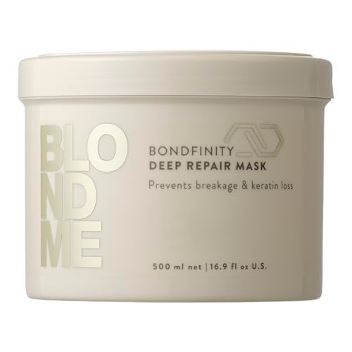 BlondMe Bondfinity Deep Repair Mask for Blonde Hair Intensive Hair Treatment Strengthens Repairs Prevents BreakageFor Blonde Lightened Grey Hair - Image 1