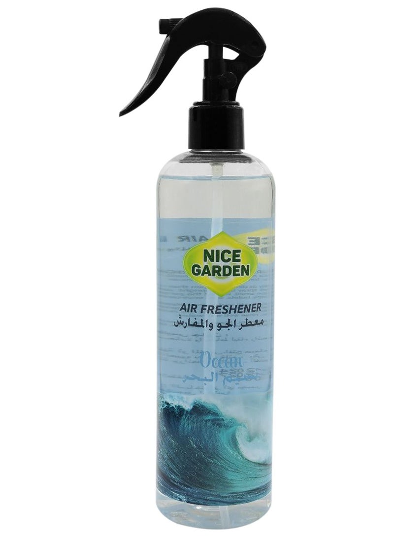 معطر جو رائع برائحة المحيط من نايس جاردن للسيارة والمنزل والمكتب 400 مل معطر جو للسيارة - Image 2