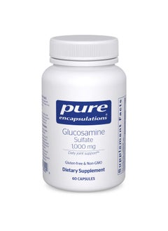 بيور إنكابسيليشن Pure Encapsulations Glucosamine Sulfate 1,000 mg | مكمل لدعم المفاصل والحركة وصحة الغضاريف والأنسجة الضامة* | 60 كبسولة  - Image 1
