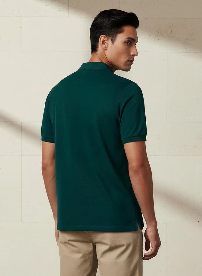Splash FAV  Men Short Sleeves Textured Polo T-shirt for Men | Best Price UAE