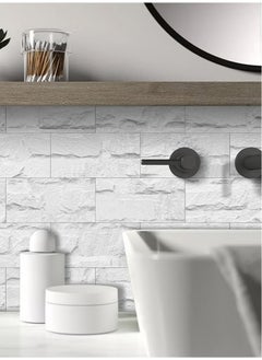 Decorative 3D Wall Panels Wall Panels 16PCS 20.32*10.16cm 3D Wall Sticker Self-Adhesive Wall Panels Waterproof PE Foam Wallpaper Brick Wallpaper for Kichen Wall Decor - pzsku/Z6688CD6A39BA748E99EAZ/45/_/1732093264/2242e139-755c-4d41-990d-edc7a332292d