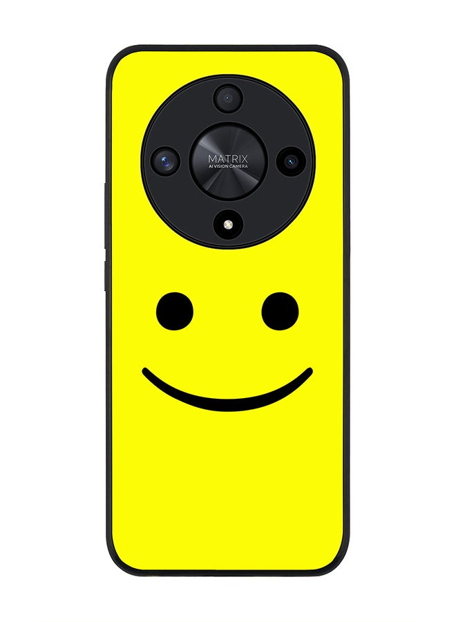 Stylizedd Rugged Black edge case for Honor X9b, Slim fit Soft Case Flexible Rubber Edges Anti Drop TPU Gel Thin Cover- Blimey Smiley - Image 1