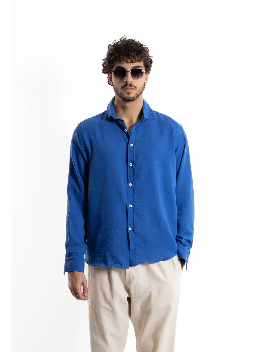 شايبس TEXTURED LINEN BLEND SHIRT