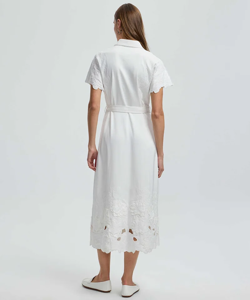 Ipekyol  Shirt Dress with Floral Applique for Women | Best Price UAE