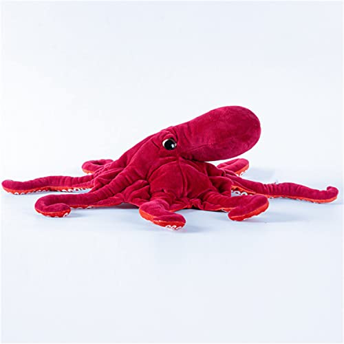 TAMMYFLYFLY Cute Octopus Plush Toy Super Lovely Red Soft Real Life Octopus Giant Realistic Stuffed Animal Toys Deep Sea Creeping Animal Octopuses Plush Toys 18 inch - Image 5