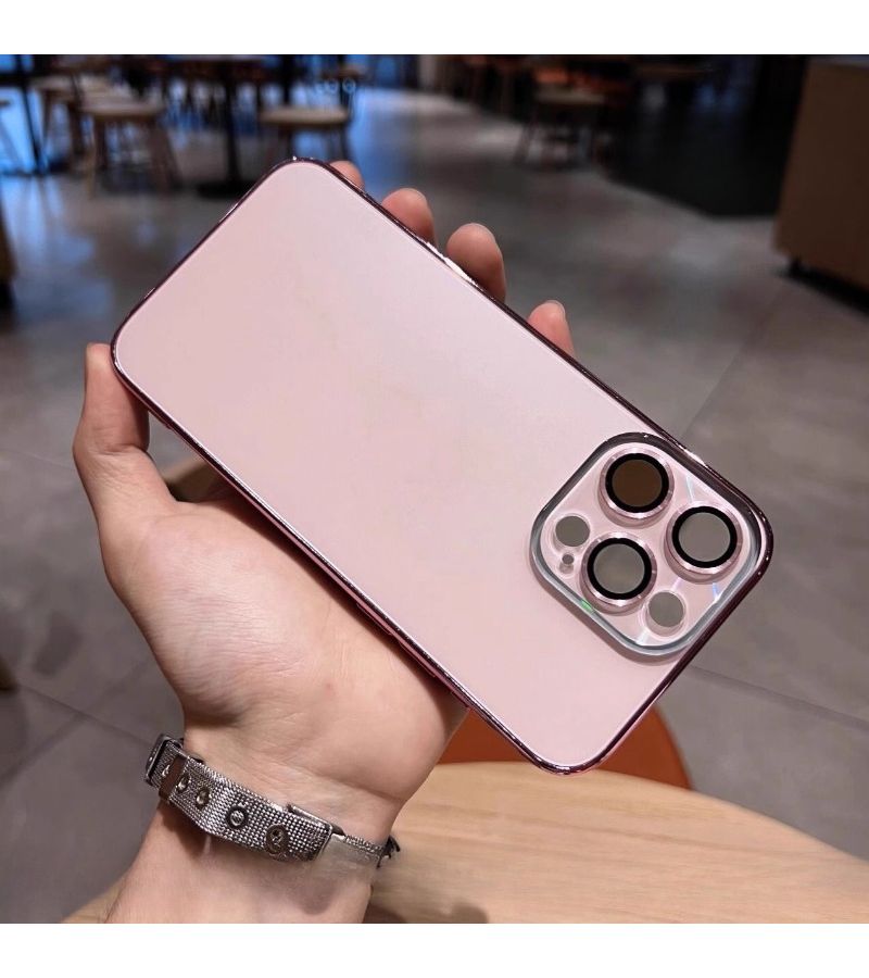 12024 New Purple Titanium Magnetic Phone Case Compatible With Iphone 16 Pro Max Anti Fingerprint Dustproof Design With Lens Protector Original Texture Cover - Image 4