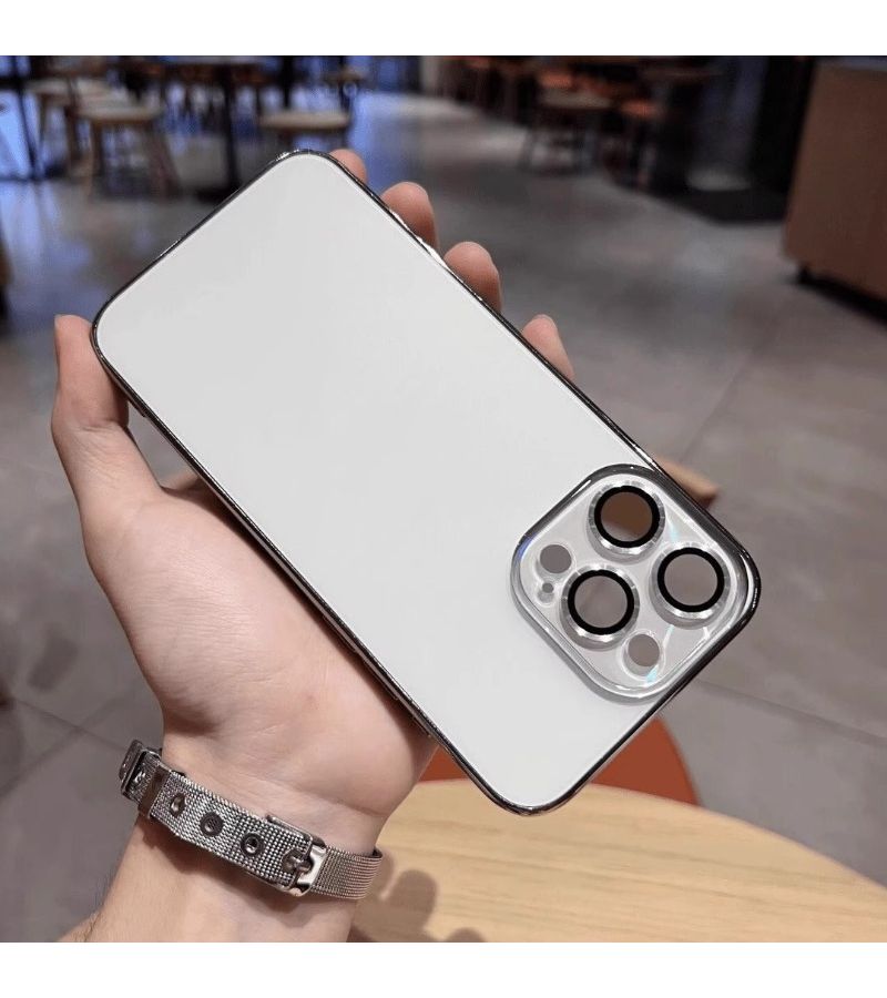 12024 New Purple Titanium Magnetic Phone Case Compatible With Iphone 16 Pro Max Anti Fingerprint Dustproof Design With Lens Protector Original Texture Cover - Image 3