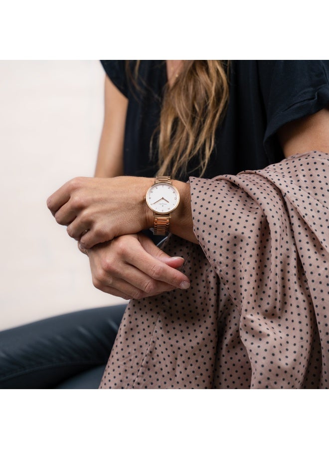 PIERRE CARDIN Women's Watch with Rose Gold Metal Case and Rose Gold Metal Band - Image 2