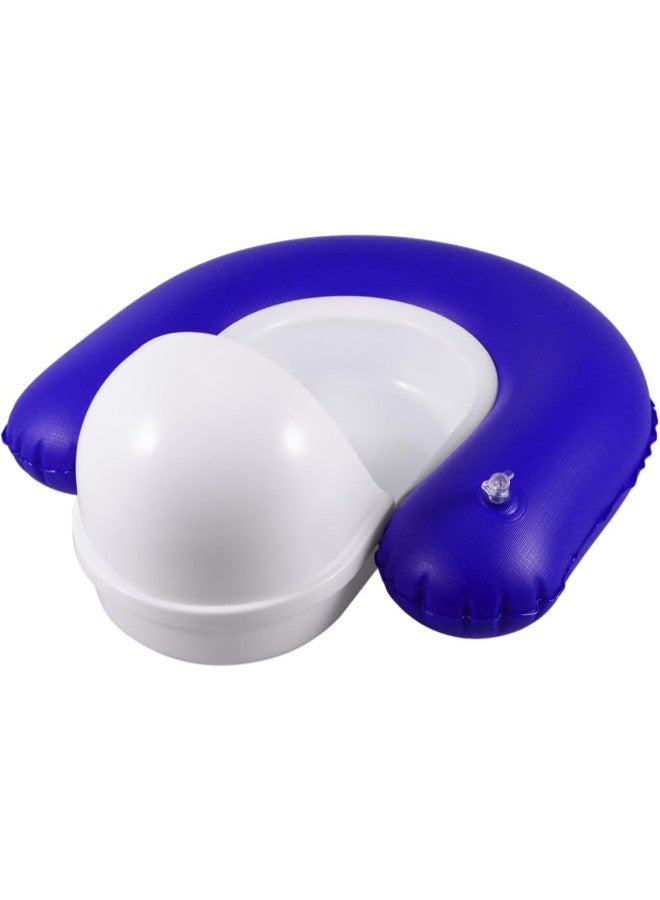 klarako Anti-Bedsore Inflatable Cushions Potty Elderly Bedridden Nursing Toilet Urinals (Blue)