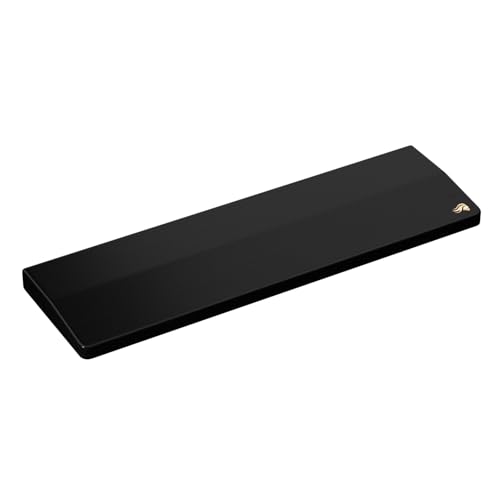 GLORIOUS Gaming Wooden Keyboard Wrist Rest Compact White Ash Wood MediumCoarse Grain Smooth Surface Sweat Oil Resistant Easy Clean AntiSlip Rubber Base 13 x 4 x 079 Onyx - Image 1