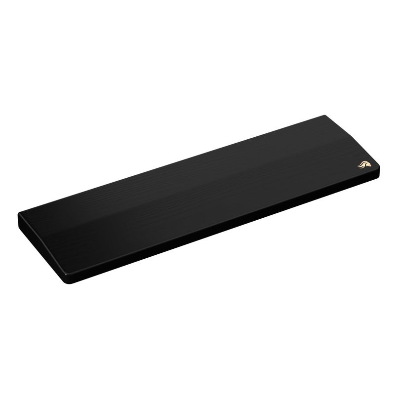 GLORIOUS Gaming Wooden Keyboard Wrist Rest Compact White Ash Wood MediumCoarse Grain Smooth Surface Sweat Oil Resistant Easy Clean AntiSlip Rubber Base 13 x 4 x 079 Onyx - Image 2