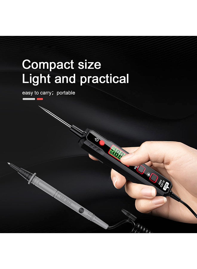 HABOTEST Pen Type Digital Multimeter Voltage Tester for Measuring AC/DC Voltmeter Resistance Diode Capacitance Electrical Tester with Backlight and Flashlight - Image 5