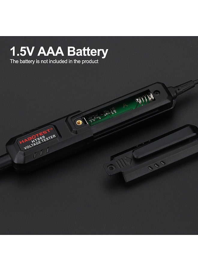 HABOTEST Pen Type Digital Multimeter Voltage Tester for Measuring AC/DC Voltmeter Resistance Diode Capacitance Electrical Tester with Backlight and Flashlight - Image 3