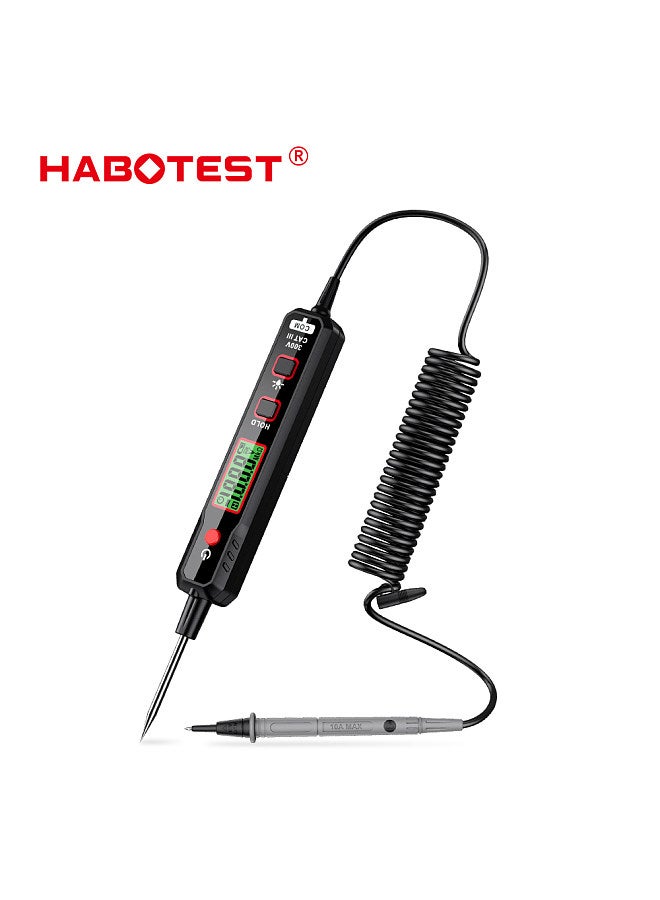 HABOTEST Pen Type Digital Multimeter Voltage Tester for Measuring AC/DC Voltmeter Resistance Diode Capacitance Electrical Tester with Backlight and Flashlight - Image 2